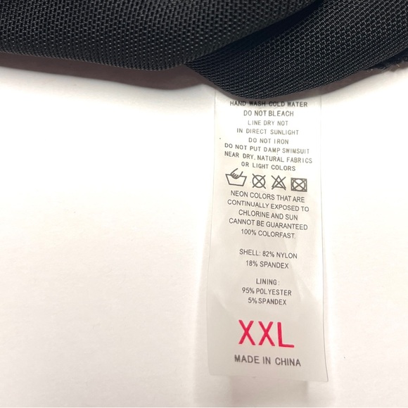 NWOT Black and White Striped One Piece Swimsuit with Nautical Flair XXL - Picture 6 of 6